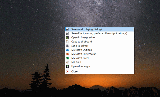 كيفية التقاط لقطة شاشة باستخدام مؤشر الماوس على نظام التشغيل Windows 10