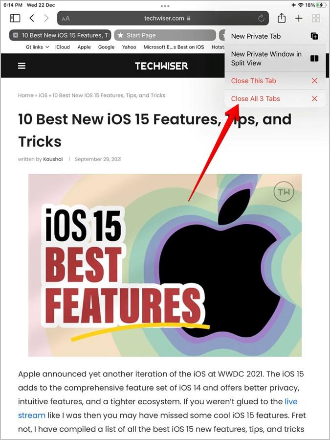 Jak włączyć lub wyłączyć przeglądanie prywatne w systemie iOS 15?