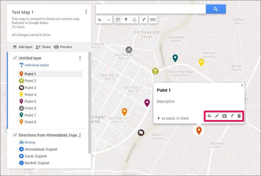 如何在 Google 地圖中創建具有多個圖釘的地圖