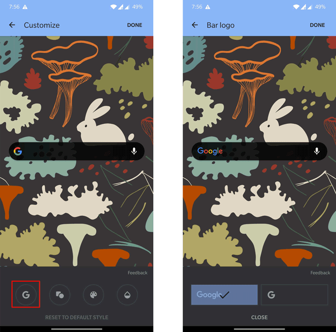 Come personalizzare il widget Google su Android