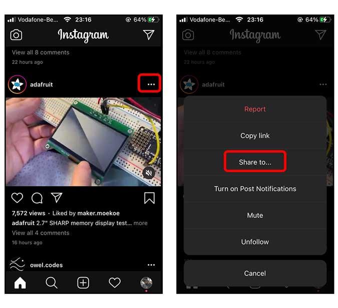 كيفية تنزيل مقاطع فيديو Instagram على iPhone؟