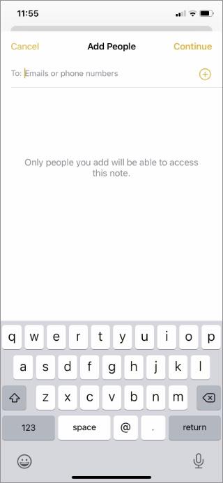 Comment partager des notes sur iPhone