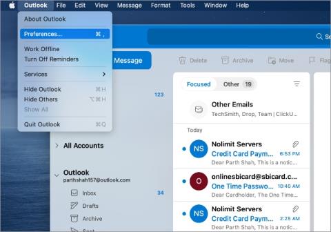 วิธีเปลี่ยน Outlook เป็น Dark Mode บนเดสก์ท็อปและมือถือ
