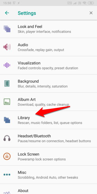 Androidミュージックプレーヤーアプリでオーディオファイルを非表示にする方法