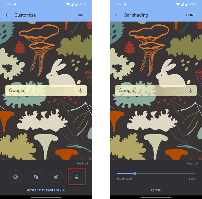 Come personalizzare il widget Google su Android