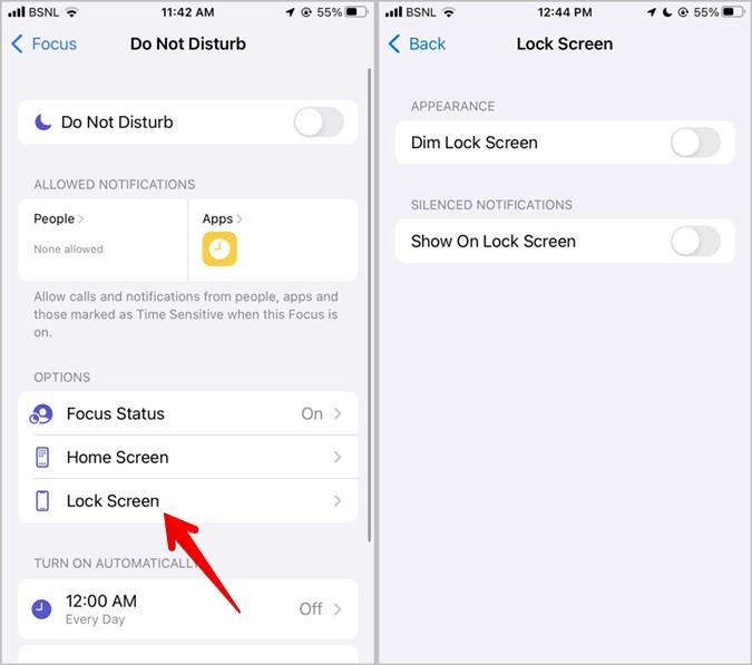 iOS 15에서 방해 금지 모드가 있는 위치 및 사용 방법