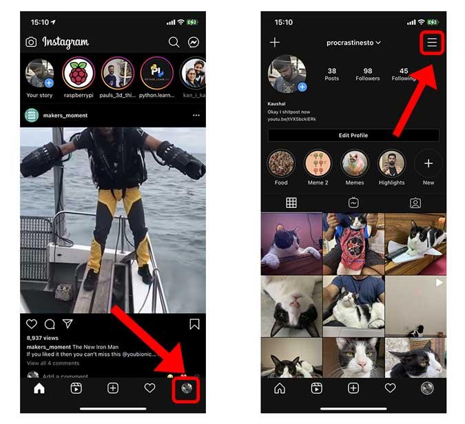 Как удалить сохраненную информацию для входа в приложение Instagram для iOS?
