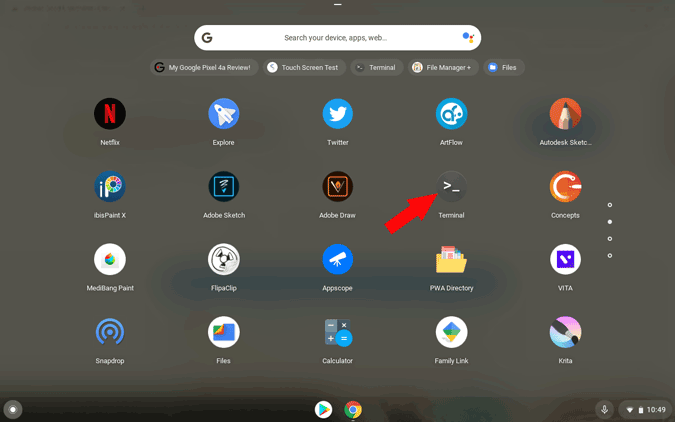 Comment personnaliser le terminal Linux sur Chromebook