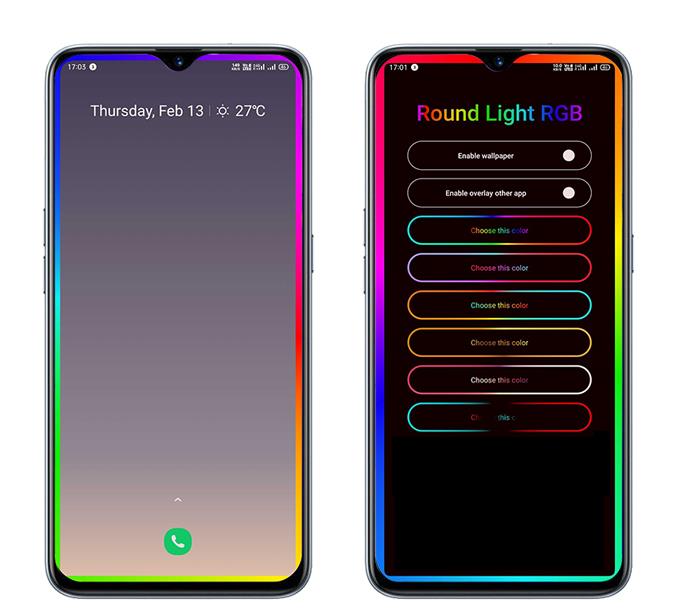 Android携帯でSamsungのエッジ照明を取得する方法