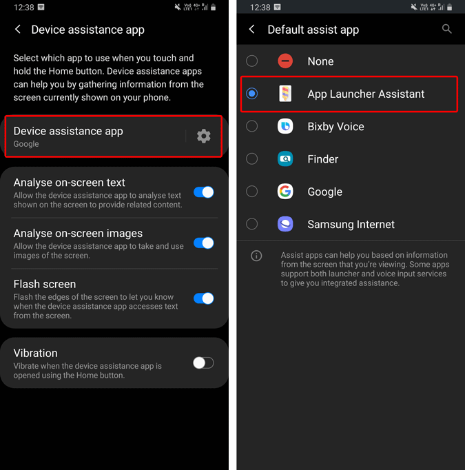 Переназначить жест Google Assistant, чтобы тайно открыть любое приложение