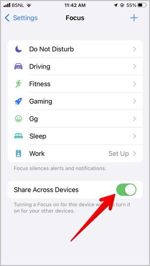 iOS 15에서 방해 금지 모드가 있는 위치 및 사용 방법