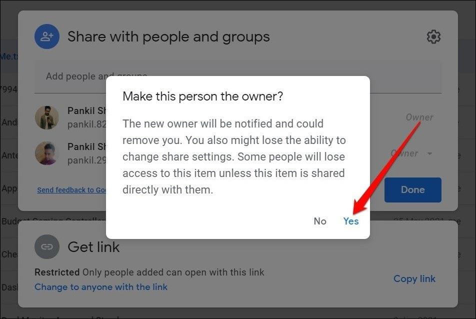 Google Drive'da Sahiplik Nasıl Aktarılır?