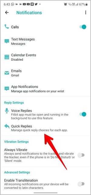 Cómo recibir notificaciones en Fitbit Versa