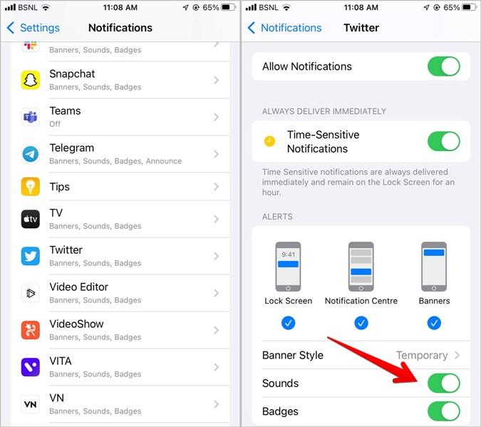 iOS15のiPhoneでいくつかの通知を消音する方法