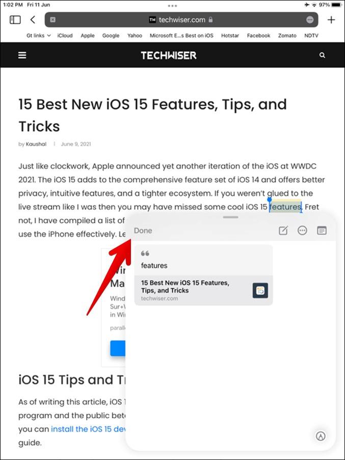 13 Tips Terbaik untuk Menggunakan Catatan Cepat di iPad