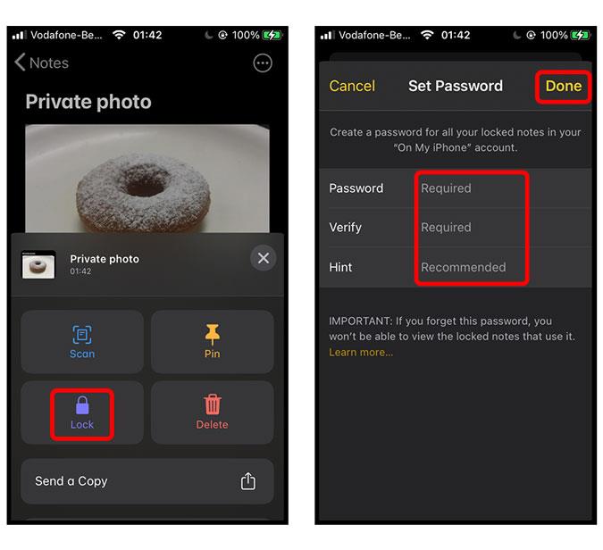 วิธีใส่รหัสผ่านป้องกันรูปภาพของคุณบน iPhone