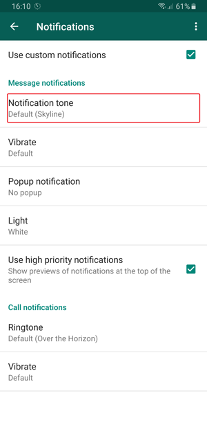 كيفية تخصيص الإخطار لكل جهة اتصال على WhatsApp