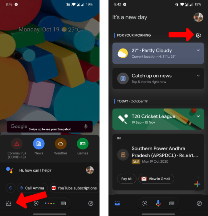 Jak zatrzymać wyświetlanie kart sportowych w Google Assistant Snapshot