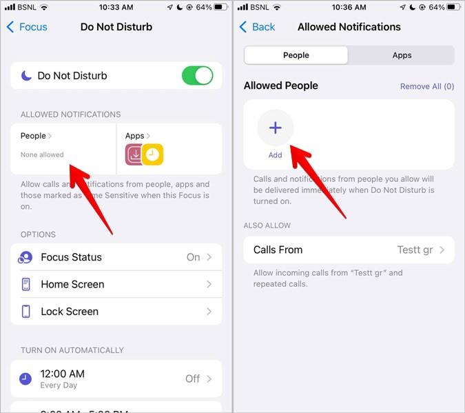 Dov'è Non disturbare su iOS 15 e come usarlo
