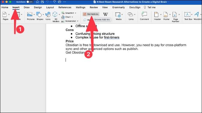 Как добавить подпись в Microsoft Word