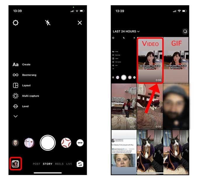 InstagramにGIFを投稿する方法（Android、iPhone、およびWeb）