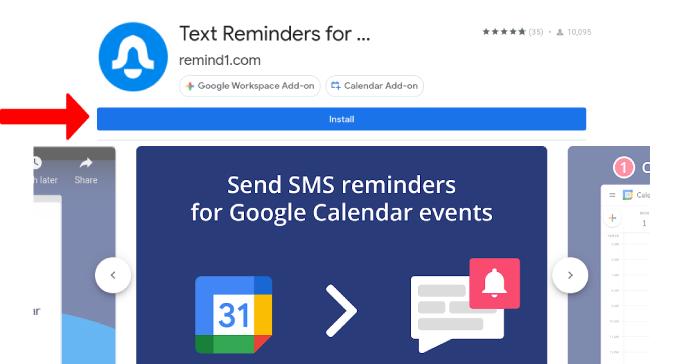 如何為 Google 日曆活動設置短信提醒