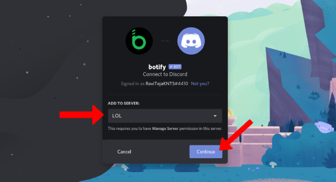 Hoe Spotify op Discord te spelen met Bots