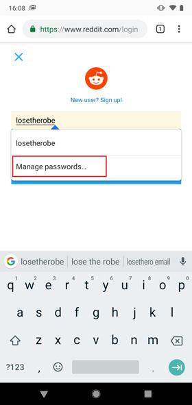 ChromeMobileで保存されたパスワードを確認する方法