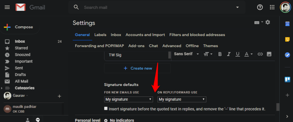 Meerdere handtekeningen maken en beheren in Gmail en Outlook
