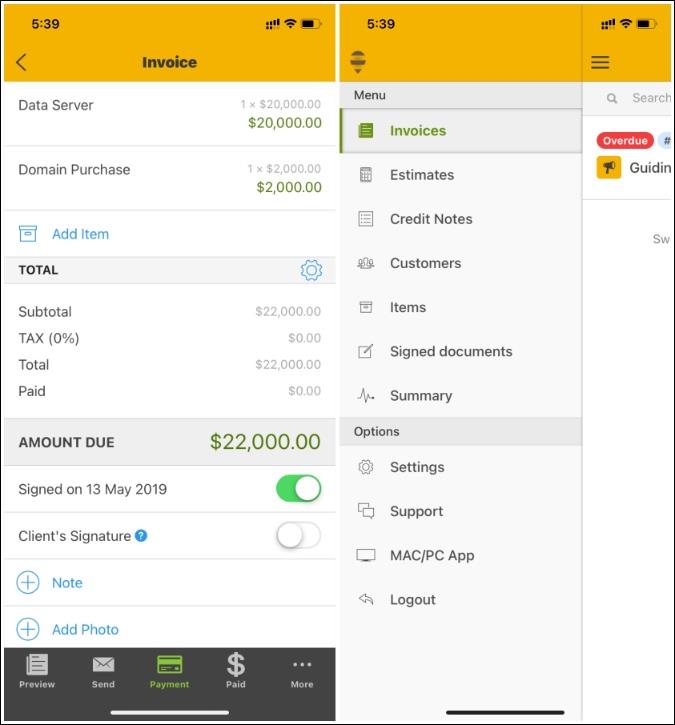 Las 6 mejores aplicaciones para crear facturas para autónomos de iPhone